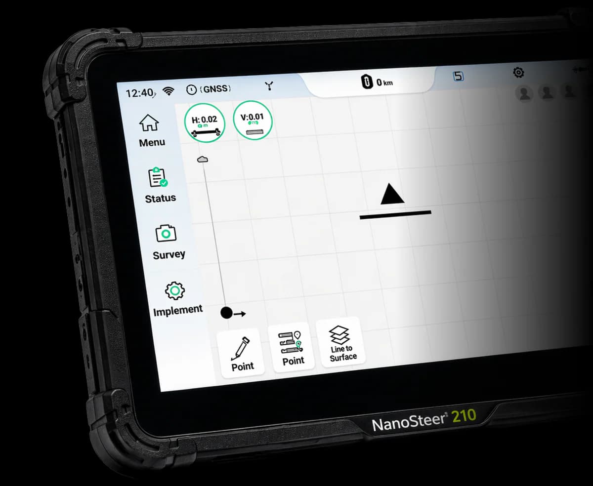 Terminal Android 10.1 sistem autoghidare GPS tractor NanoSteer 210