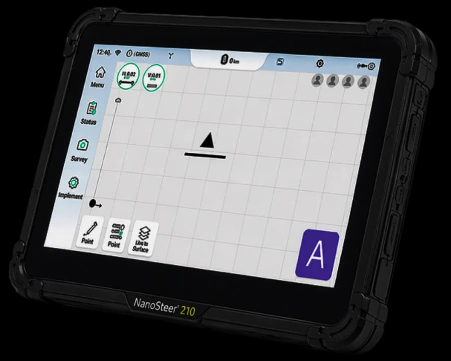 Terminal Android 10.1 sistem de autoghidare GPS tractor – NanoSteer 210 Moldova